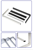 Barre d'espacement en aluminium pliable au design industriel moderne, joint durable pour porte de douche en verre, utilisation dans les bâtiments, hôtels et appartements