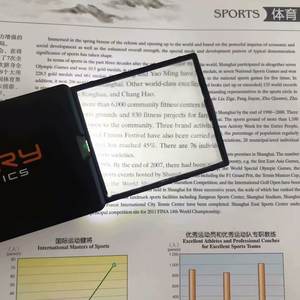 हाथ में आवर्धक कांच के साथ एलईडी प्रकाश के साथ जेब मिनी आयत पढ़ने आवेदन ताल का नेतृत्व किया - Product Image 3