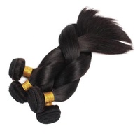 100% paquets de cheveux humains vierges paquets de cheveux brésiliens non transformés de couleur noire naturelle