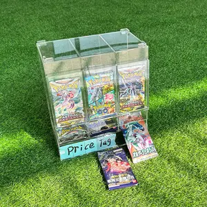 TCG工場サプライヤー卸売アクリル6スロットMtgトレーディングカードブースターパックディスペンサーTcgカードパック用