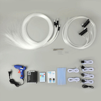 Kit de Luces de Techo de Fibra Óptica RGBW con Efecto de Cielo Estrellado, Control Remoto por Aplicación, Iluminación Interior para Automóvil, 12V 24V 50 Piezas
