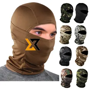 Camo Paintball Mask Máscara Facial Completa Tático Respirável Camo Caça Protetora Cs Custom Balaclava Térmica