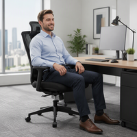 Chaise Ergonomique Confortable en Maille Durable, Design Moderne, Hauteur Réglable – Idéale pour la Maison, le Bureau, la Salle à Manger, l'École, l'Hôtel, le Salon