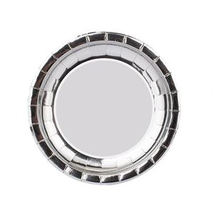 Juego de Vajilla Desechable Plateada para Fiestas, Platos, Servilletas y Vasos de Papel para Decoración de Cumpleaños - Product Image 2