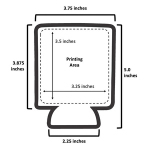 Funda para botella de cerveza por sublimación personalizada, soporte rechoncho de neopreno en blanco promocional, Enfriador de latas - Product Image 2