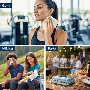 Vente en gros de lingettes écologiques pour le corps pour adultes épaissies avec de l'essence d'aloès sans odeur et biodégradables - Product Image 5