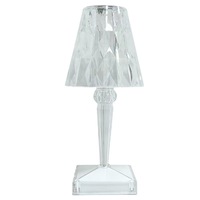 Lampe de table Offre Spéciale colorée rechargeable à télécommande led en cristal rose