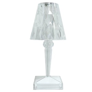 Lámpara de mesa LED recargable con control táctil, <span class=keywords><strong>cristal</strong></span> rosa - Product Image 6