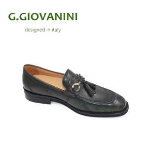 Mocasines de Vestir <span class=keywords><strong>Azul</strong></span> Marino de Alta Gama, Mocasines de Cuero Pintados a Mano con Borlas - Product Image 6