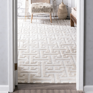 <span class=keywords><strong>Tappeto</strong></span> Morbido di Alta Qualità, Colore <span class=keywords><strong>Bianco</strong></span> o Beige, <span class=keywords><strong>Tappeto</strong></span> in <span class=keywords><strong>Lana</strong></span> e Seta, <span class=keywords><strong>Tappeto</strong></span> Tufted per Soggiorno, Grande Formato - Product Image 3