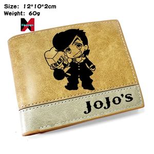 Carteras <span class=keywords><strong>JOJO</strong></span> Bizarre Adventure, tarjetero de anime, monedero para hombres y mujeres, carteras cortas de cuero con cremallera y bolsillo para monedas - Product Image 4