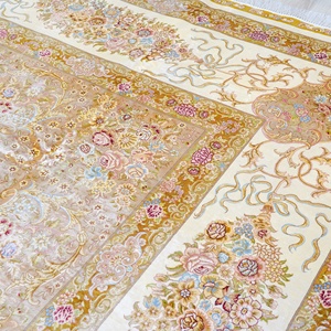 12x15ft英尺100波斯地毯客厅大手打结土耳其古董克什米尔地区翅膀丝绸地毯 - Product Image 5