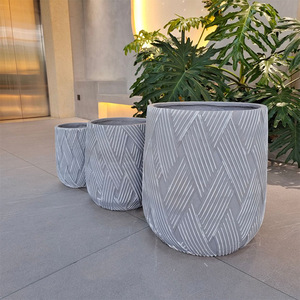 Pots de fleurs pour l'intérieur et l'extérieur, résistants à l'usure, légers et robustes, décoration minimaliste de style américain, durables pour la maison et le jardin - Product Image 3