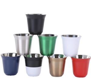 160ML 304 <b>Espresso</b> Mugs Stainless Steel Coffee Milk Water Drink Breakfast <b>Cups</b> Insulated Double Wall Safe Texture - Product Image 6