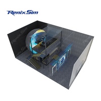 RenixSim Théâtre Volant Immersif à Dôme Cantilever 6DOF Haute Capacité, Solution Clé en Main pour Cinéma d'Attraction Dynamique