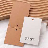 Étiquettes de vêtements en papier, personnalisation de l'impression, bricolage, étiquettes pliables, étiquettes personnalisées haut de gamme pour vêtements pour femmes