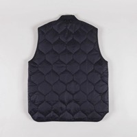 Gilet matelassé léger pour homme en duvet noir avec logo personnalisé, sans manches, veste matelassée
