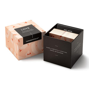 Logo personalizzato Pop-Open Card scatola di imballaggio di carta parole premurose e <span class=keywords><strong>messaggi</strong></span> di ispirazione stampati all'interno di carte da gioco uniche - Product Image 1