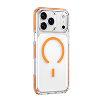 Étuis de téléphone portable magnétiques transparents antichoc anti-jaunissement de luxe, haute qualité et uniques, en TPU+PC, pour 17 18 Pro Max Air Lens Protector