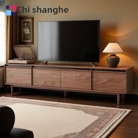 Meuble TV moderne réglable en bois massif, meuble de salon ou chambre, table basse, casier intégré, mobilier de maison