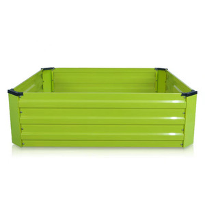 Camas de jardín levantadas galvanizadas, plantadores de flores, jardinería resistente, verduras, cultivo de metal, para exteriores - Product Image 1