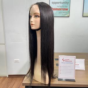 SUPER SOLDE: Perruque DROITE NATURELLE Extension de cheveux Couleurs noires naturelles Fermeture en dentelle Partie centrale 5x5 hd Lace - Product Image 4