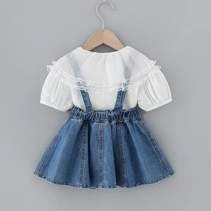 Abito in Jeans alla <span class=keywords><strong>Moda</strong></span> per Bambina di 4 <span class=keywords><strong>Anni</strong></span> - Product Image 3