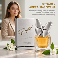 Parfum élégant au papillon argenté, frais, floral, aux extraits naturels de plantes, rafraîchissant et non collant