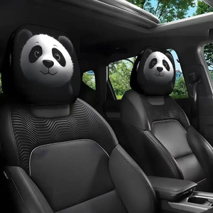 Housse d'appui-tête de <span class=keywords><strong>voiture</strong></span> en polyester imprimé crâne noir amusant, adaptée aux voitures universelles, différents motifs - Product Image 5