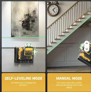 Niveau <span class=keywords><strong>laser</strong></span> <span class=keywords><strong>DEWALT</strong></span> haute précision à 12 lignes vertes, auto-nivelant, pour intérieur et extérieur, niveaux <span class=keywords><strong>laser</strong></span> 360° pour la construction - Product Image 6