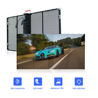 Écran LED transparent extérieur P3.9-7.8, mur vidéo LED haute transparence pour façade de bâtiment en verre