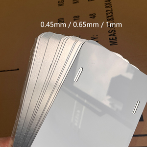 Cadre de plaque d'immatriculation de <span class=keywords><strong>moto</strong></span> et de voiture européenne personnalisé par sublimation, blanc, en aluminium, avec gaufrage, plaque d'immatriculation - Product Image 4