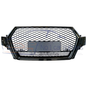 Grille de pare-chocs avant ABS pour Q7 2016-2018 Facelift <span class=keywords><strong>RSQ7</strong></span> Noir Nid d'abeille - Product Image 2