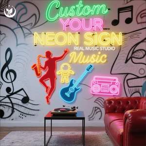 Ewen Custom Neon Sign 3D UV Impreso Led Neon Sign Spaceman UV Impreso <span class=keywords><strong>Comic</strong></span> Anime Light up Sign para la decoración del arte - Product Image 2