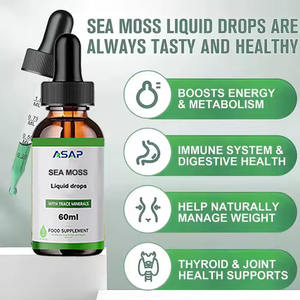 OEM Etiqueta Privada Irlandés SeaMoss Líquido Vitaminas Aceite de Semilla Negra 60ML Suplemento Gotas de Musgo de Mar - Product Image 2