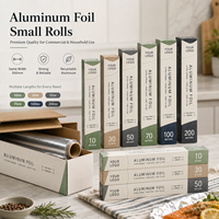 Meilleur prix, papier aluminium pour aliments jetables, 10m, 30m, 50m, 70m, 100m, 200m, largeur 30cm, 45cm, petit rouleau de papier aluminium