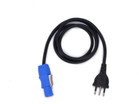 Kabel PowerCON Brazil Plug, Konduktor Tembaga Padat 3*0.75mm, Kabel PVC Seri IP65 untuk Lampu Panggung, Konektivitas PowerCON
