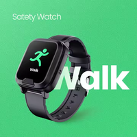 Reloj con Alarma y Localizador para Trabajadores Solitarios, Detección de Caídas, Llamada SOS, Reloj GPS 4G para Seguridad y Salud de Personas Mayores