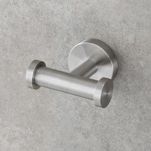 Thiết Kế Đơn Giản Nặng Màu Đen Móc Phòng Tắm Khăn Móc Với Vít Thép Không Gỉ Thiết Kế Độc Đáo Đôi Hai Mặt Tường Áo Móc - Product Image 4