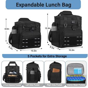 Nouvelle sacoche isotherme portable pour enfant en tissu Oxford 600D écologique, sac de rangement pliable en forme de cube - Product Image 2