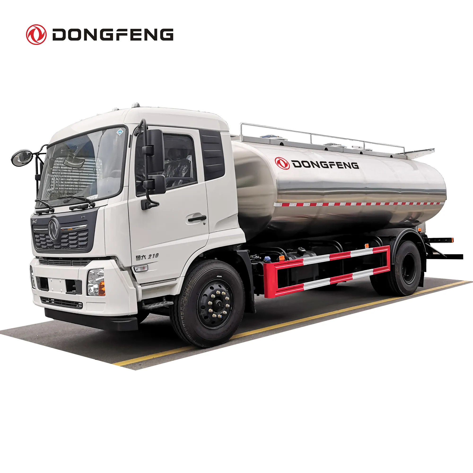 Dongfeng מכלית משאית 12000 ליטר נירוסטה 304 טנק עבור מים משלוח
