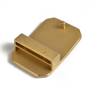 <span class=keywords><strong>Boucle</strong></span> de <span class=keywords><strong>ceinture</strong></span> en cuir brillant Simple, plaque de cuivre unie de qualité 35 40mm pour hommes et femmes - Product Image 2