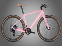 Vélo de gravier à cadre plat en carbone 700C, cadre Pro-Gravel, 24 vitesses, frein à disque hydraulique, vélo de banlieue tout-terrain