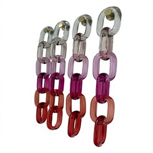 Resin <b>Macrame</b> Wall Chain Custom Made Handmade Decorative Wall Hanging Chain Modern Interior Home Decoration Vertical Pattern - Product Image 1