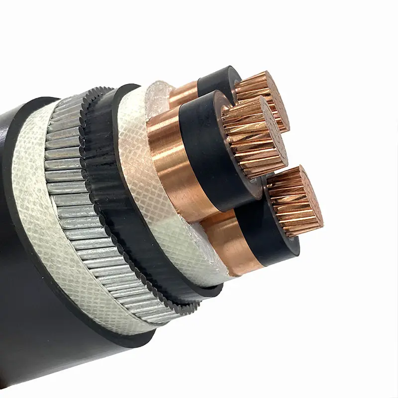 Промышленный бронированный силовой кабель с 3 сердечником, 1-30 кВ, 10 мм, 16 мм, 50 мм2