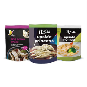Sac d'emballage en plastique pour aliments congelés debout en composite à impression personnalisée <span class=keywords><strong>de</strong></span> qualité supérieure pour <span class=keywords><strong>boulette</strong></span> <span class=keywords><strong>de</strong></span> <span class=keywords><strong>viande</strong></span> cuite à la vapeur - Product Image 5