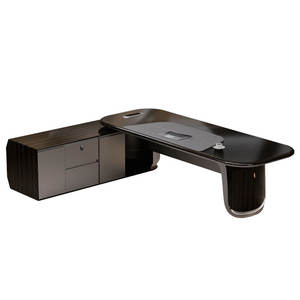 Современная дизайнерская офисная мебель Liyu L-образная Генеральная директорская стойка, конвертируемая стоимость бюро - Product Image 5