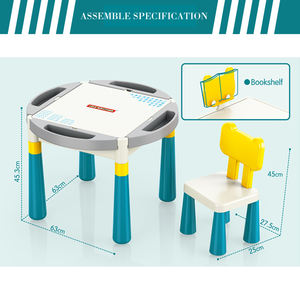 LELE BROTHER Indoor Outdoor Toys Multifunction Activity Playing Desk Children Educational <strong>Building</strong> Brick <strong>Table</strong> - Product Image 5