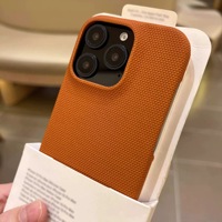 Étui de protection magnétique en cuir tressé à motif animalier pour iPhone 16 Pro, résistant aux chutes, avec demi-sacoche pour iPhone 17
