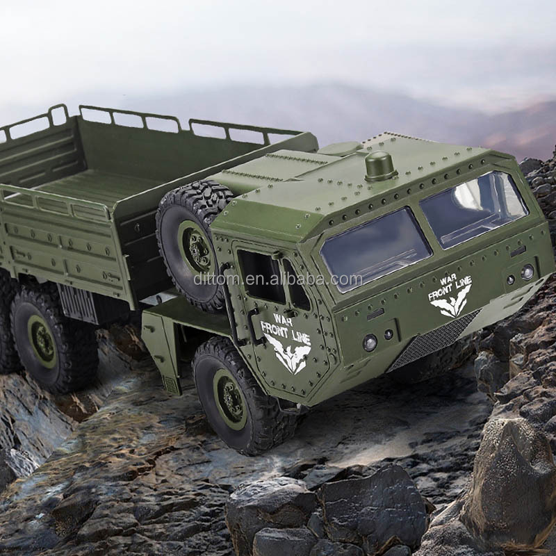 軍用ピックアップトラックを運転する6輪2.4G 6WD Rc装甲トラック車